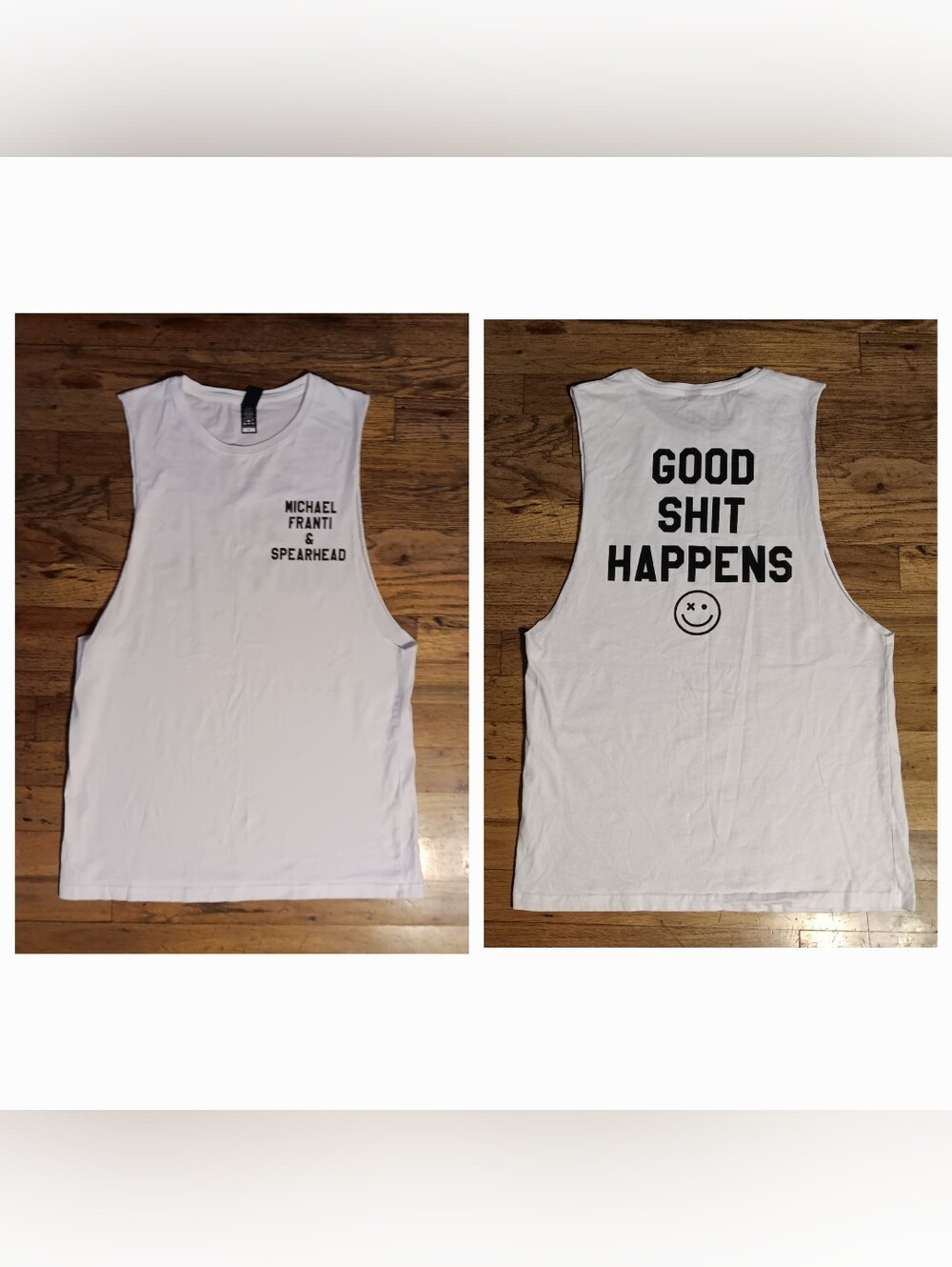 Michael Franti Spearhead t-shirt Good Sh!t Happens tank top muscle shirt concert